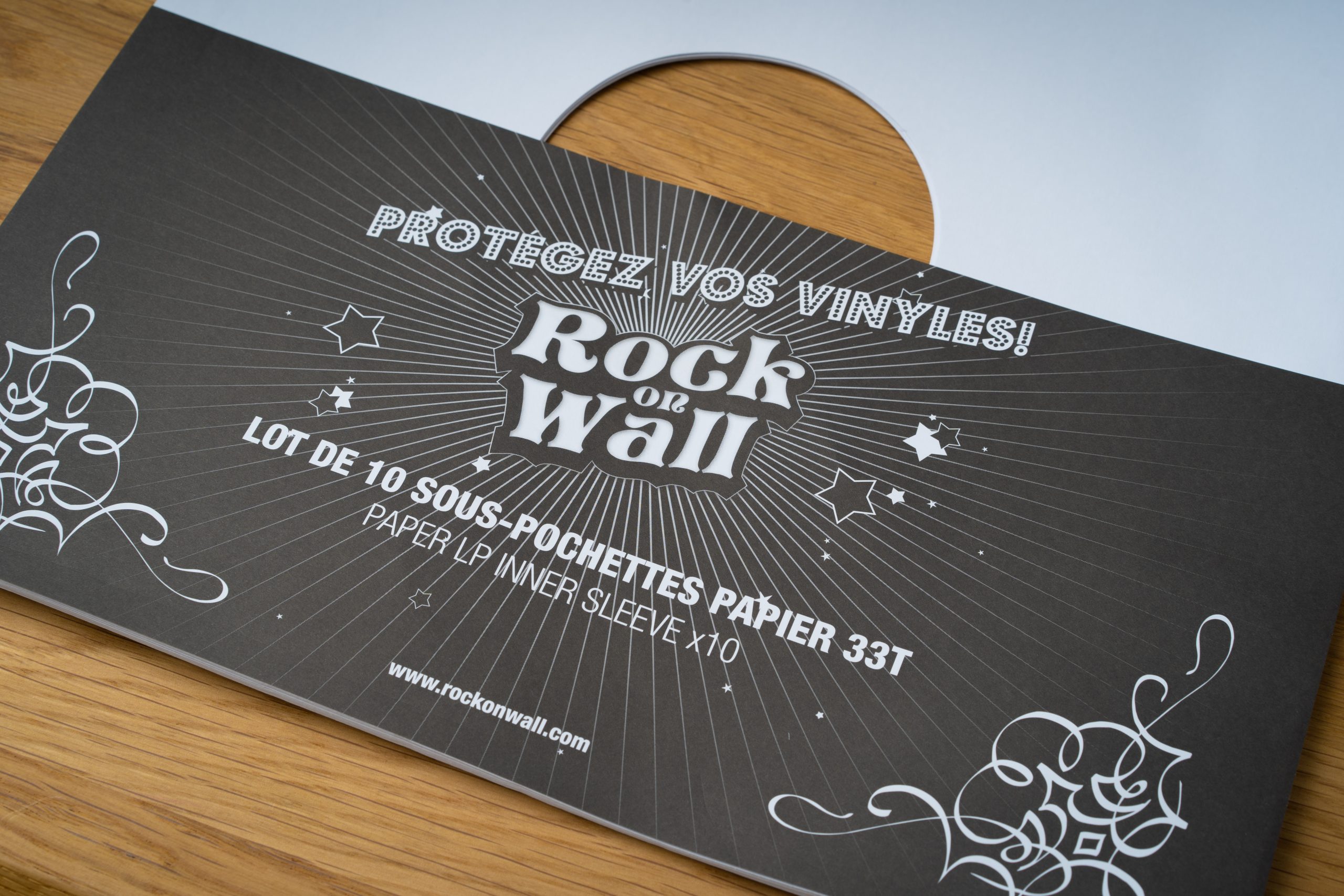 Sous-pochettes papier pour disque vinyle 33T - Rock on Wall
