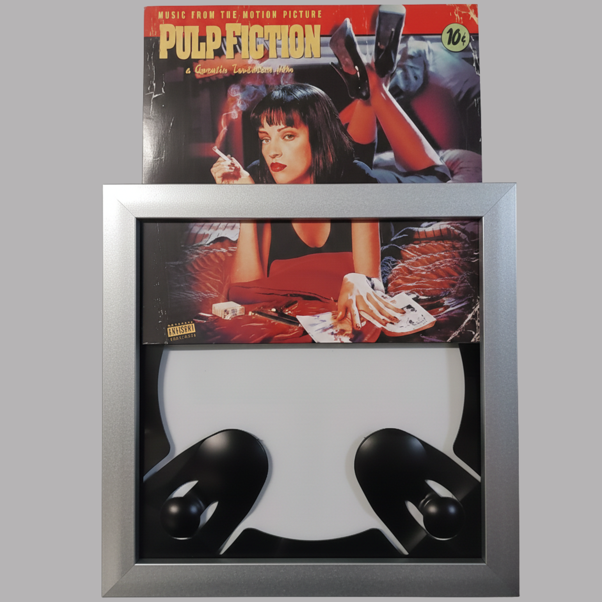 Silver frame for vinyl record