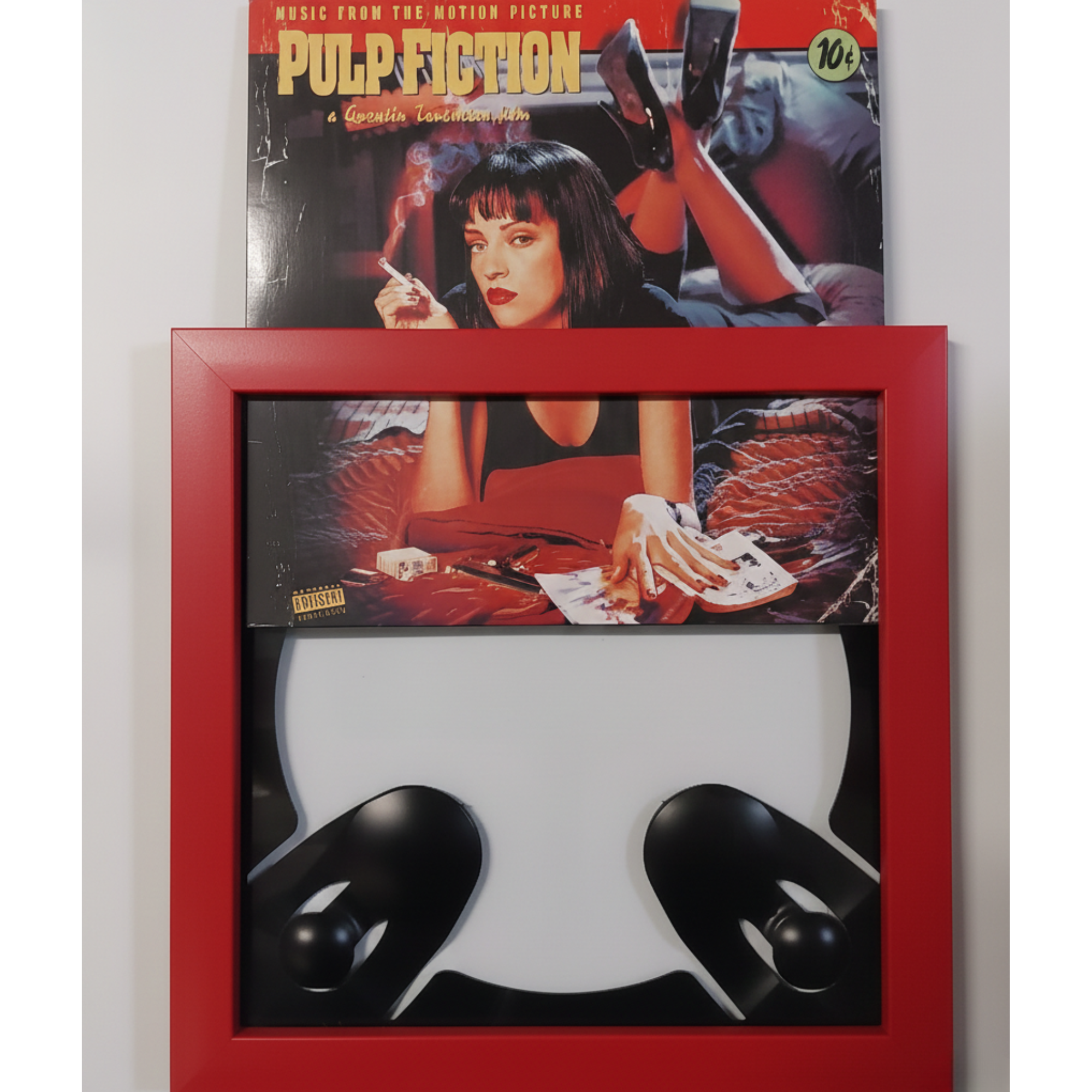 Cadre pour disque vinyle "4-point Body Guard®" couleur Rouge