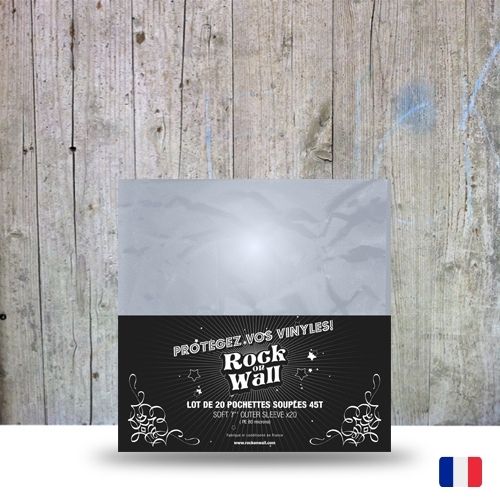 LOT 500 POCHETTES PROTECTION PLASTIQUE POUR DISQUES VINYLES 45T 45 TOURS