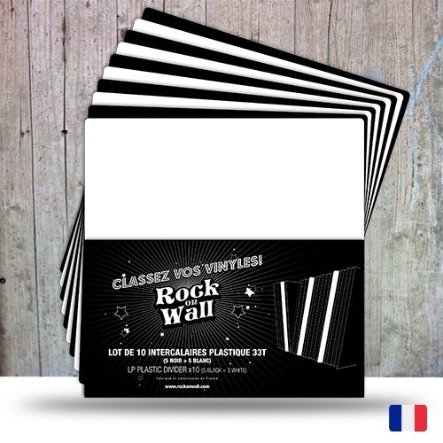 Intercalaire plastique 33T x10 - Rock on Wall