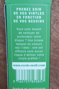 Brosse-tampon métallique pour disque vinyle