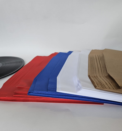 pochettes intérieures disque vinyle 33T bleu