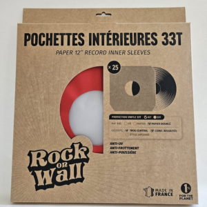 pochettes intérieures disque vinyle 33T rouge