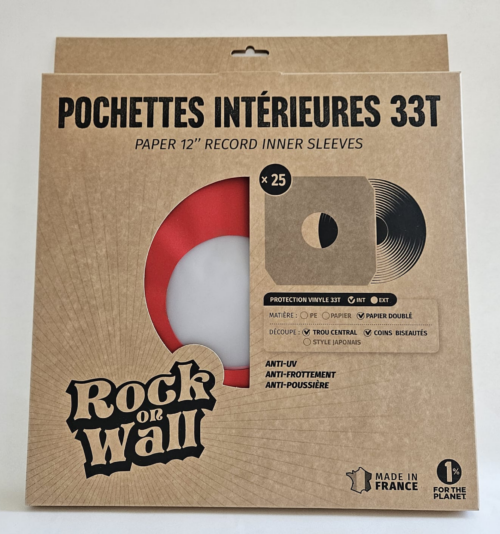pochettes intérieures disque vinyle 33T rouge