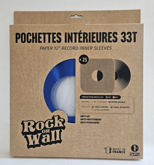 pochettes intérieures disque vinyle 33T bleu
