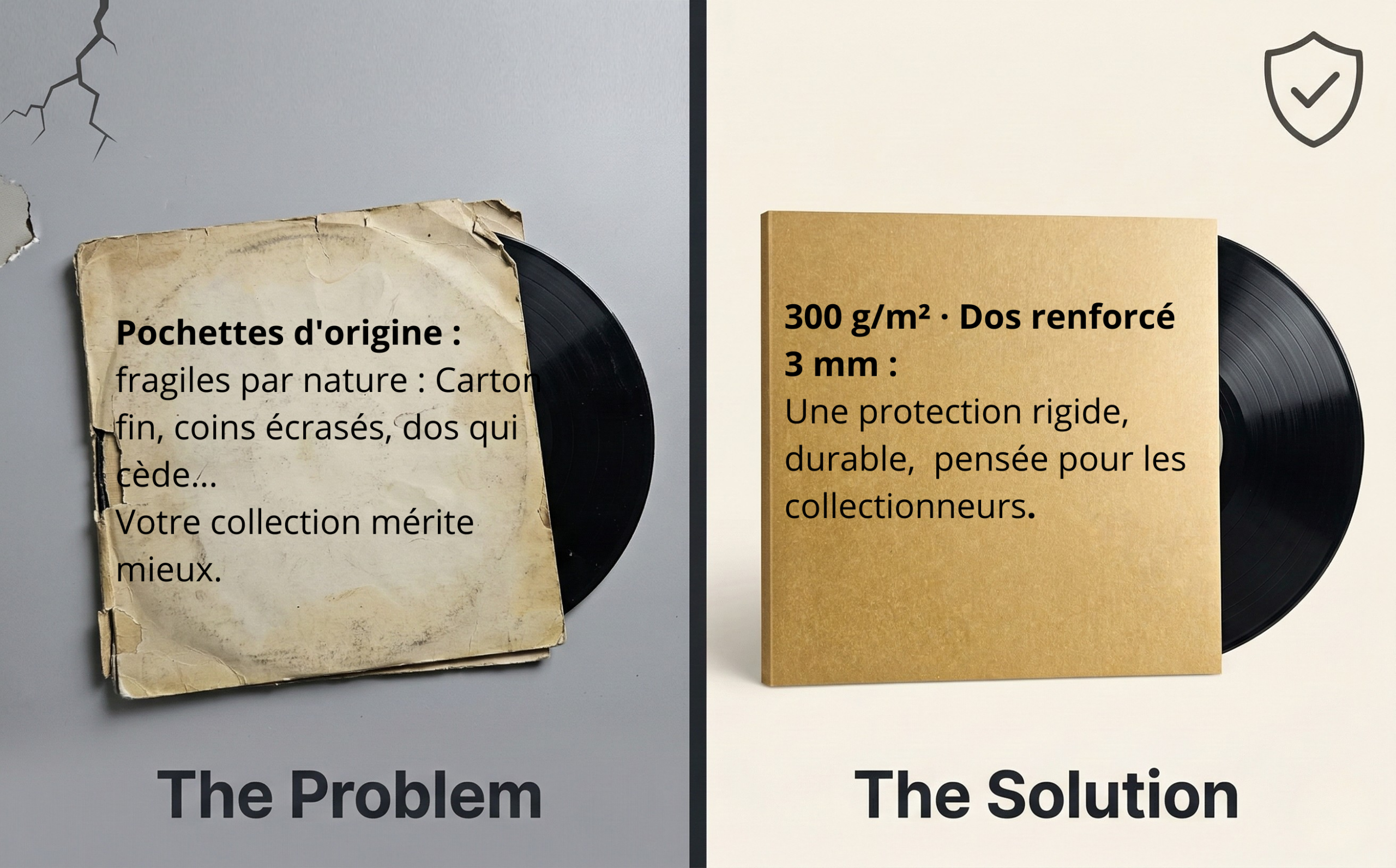 pochettes cartonné vinyle 33T