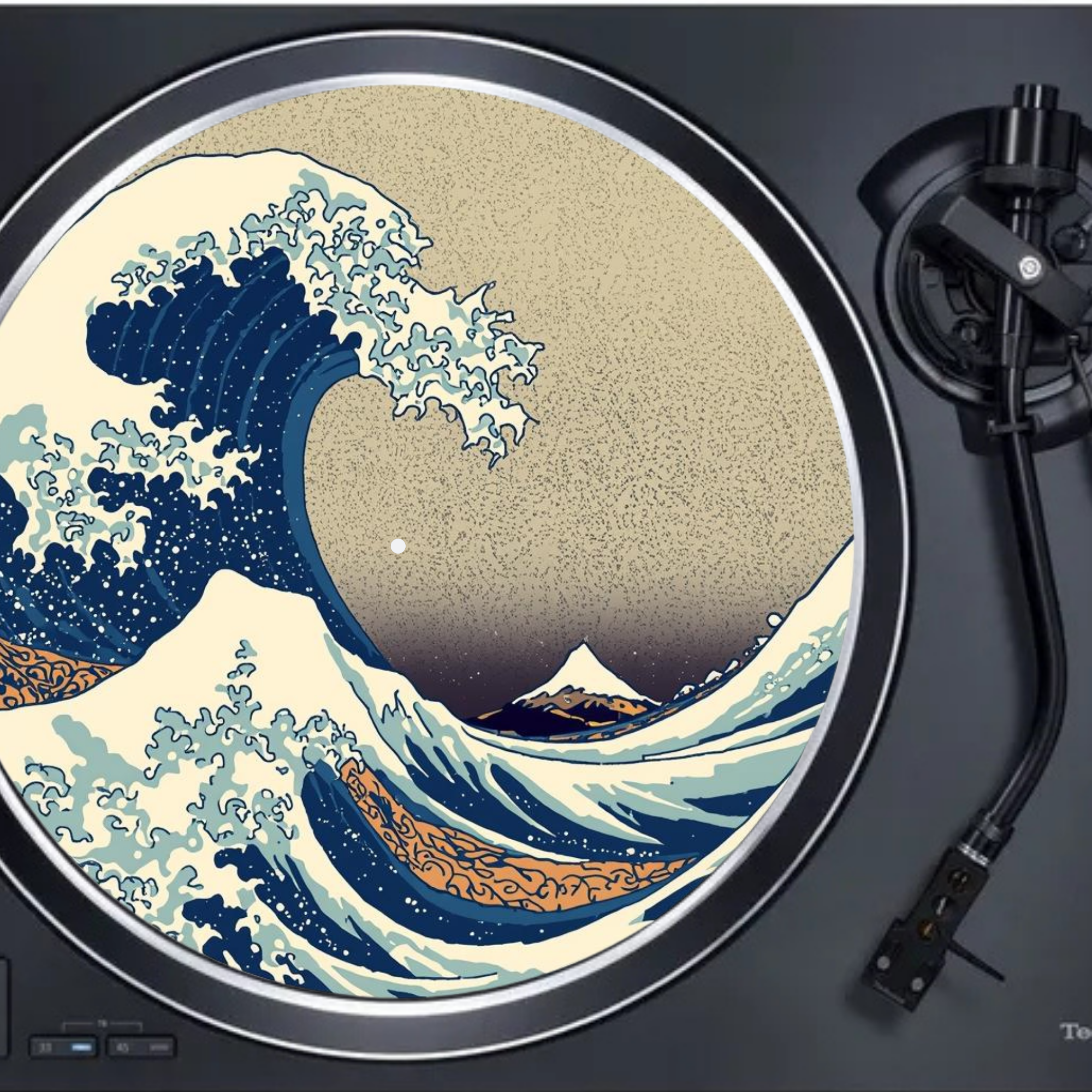 Feutrine Wave disque vinyle